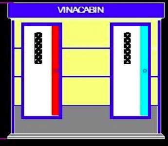 Nhà vệ sinh công cộng 3 phòng 2 cửa